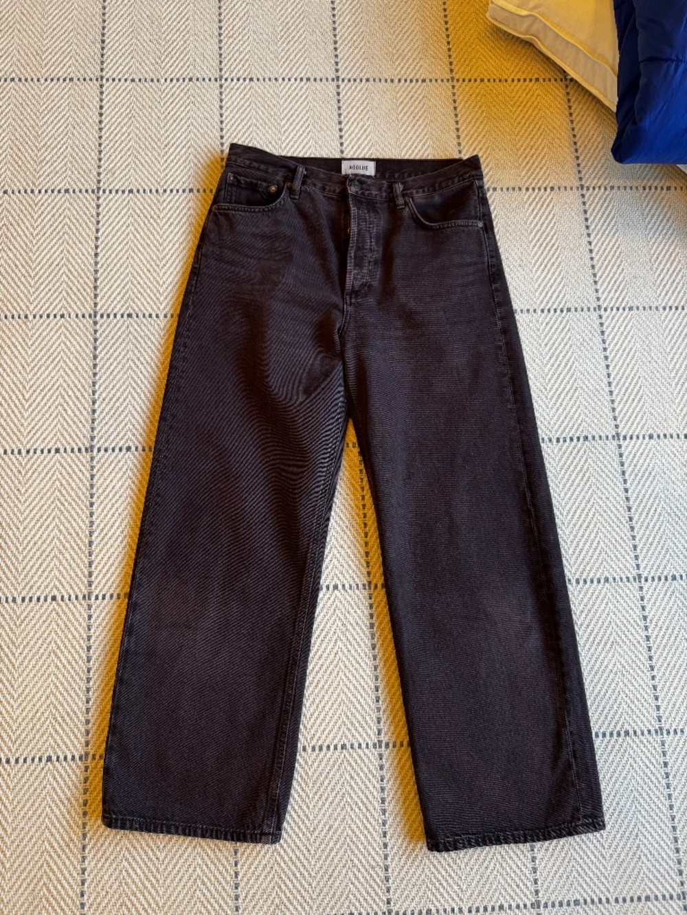 AGOLDE Ren High Rise Wide Leg Ankle Jeans in Sloe Berry size 28 - Picture 8 of 12